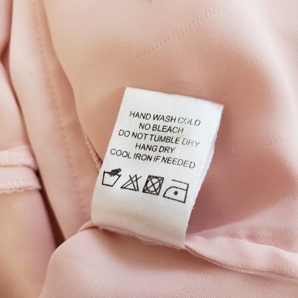 L'Academie The Safari Crop Top Blouse Blush Small - Picture 15 of 16